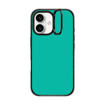 Casetify Iphone 16 Case Black Impact Ring Stand Case Magsafe Compatible  Mint Green