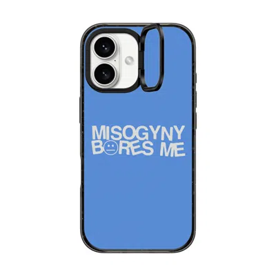 Casetify Iphone 16 Case Black Impact Ring Stand Case Magsafe Compatible  Misogyny Bores Me