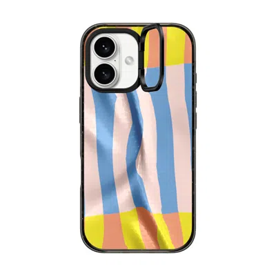 Casetify Iphone 16 Case Black Impact Ring Stand Case Magsafe Compatible  Pattern Afternoon At Bondi