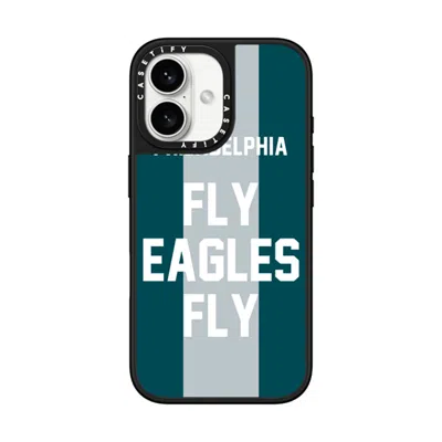 Casetify Iphone 16 Case Black On Black Mirror Case Magsafe Compatible  Superbowl - Fly Eagles Fly