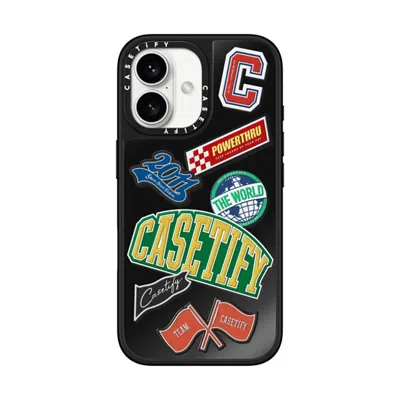 Casetify Iphone 16 Case Black On Black Mirror Case Magsafe Compatible  Y2k  University