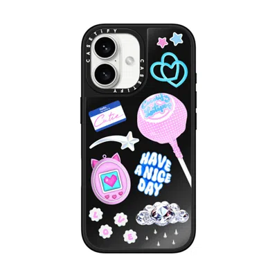 Casetify Iphone 16 Case Black On Black Mirror Case Magsafe Compatible  Y2k Collage