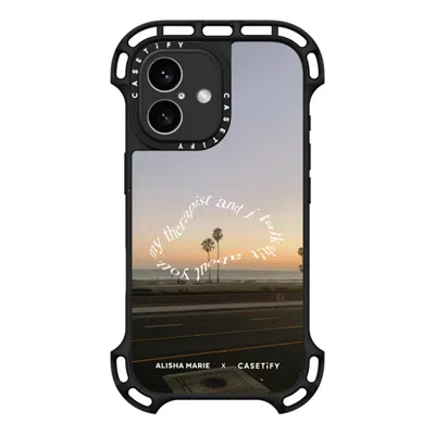 Casetify Iphone 16 Case Black Ultra Bounce Case Magsafe Compatible  Alisha Marie Sunsets & Therapy Case Caset