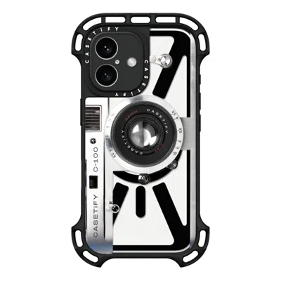 Casetify Iphone 16 Case Black Ultra Bounce Case Magsafe Compatible  Camera Case - Retro