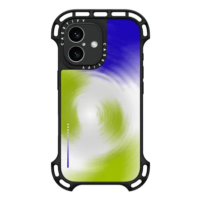 Casetify Iphone 16 Case Black Ultra Bounce Case Magsafe Compatible  Gradient,futurism Matcha Ripples
