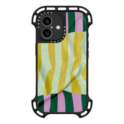 Casetify Iphone 16 Case Black Ultra Bounce Case Magsafe Compatible  Pattern Afternoon At Capri