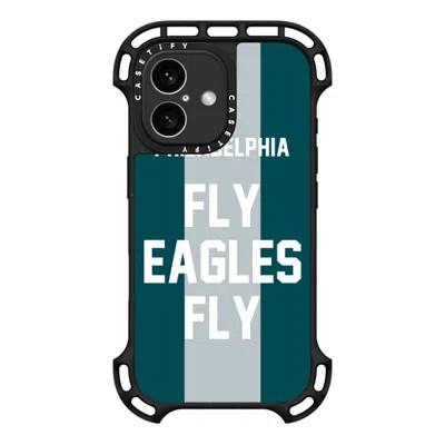Casetify Iphone 16 Case Black Ultra Bounce Case Magsafe Compatible  Superbowl - Fly Eagles Fly