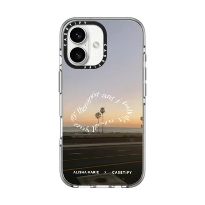 Casetify Iphone 16 Case Clear Impact Clear Case Magsafe Compatible  Alisha Marie Sunsets & Therapy Case Caset In Transparent
