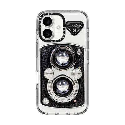 Casetify Iphone 16 Case Clear Impact Clear Case Magsafe Compatible  Camera Case - Vintage  In Purple