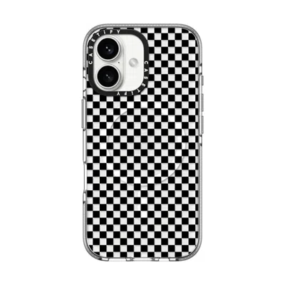 Casetify Iphone 16 Case Clear Impact Clear Case Magsafe Compatible  Checker Case  In Transparent