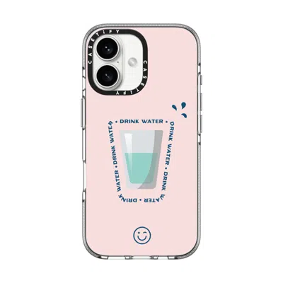 Casetify Iphone 16 Case Clear Impact Clear Case Magsafe Compatible  Hydrate Then Dominate  In Transparent