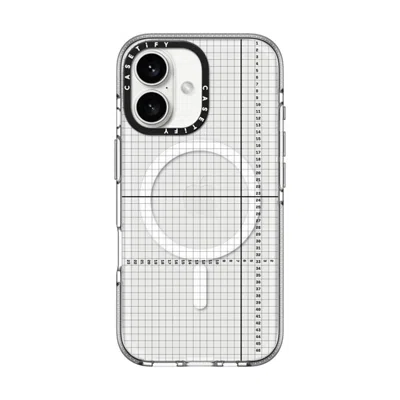 Casetify Iphone 16 Case Clear Impact Clear Case Magsafe Compatible  Metrics  In Transparent