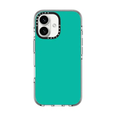 Casetify Iphone 16 Case Clear Impact Clear Case Magsafe Compatible  Mint Green  In Transparent
