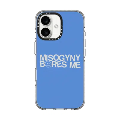 Casetify Iphone 16 Case Clear Impact Clear Case Magsafe Compatible  Misogyny Bores Me  In Transparent