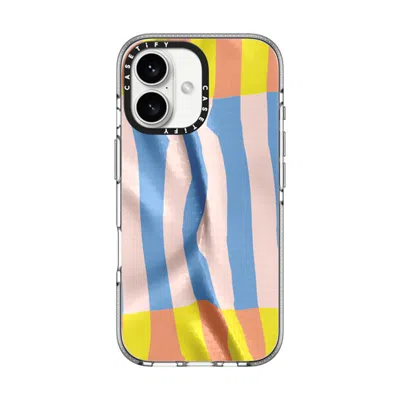 Casetify Iphone 16 Case Clear Impact Clear Case Magsafe Compatible  Pattern Afternoon At Bondi In Transparent