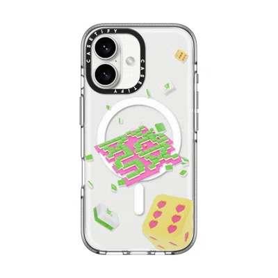 Casetify Iphone 16 Case Clear Impact Clear Case Magsafe Compatible  Strike It Rich!  In Transparent