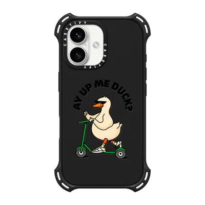 Casetify Iphone 16 Case Matte Black Bounce Case Magsafe Compatible  Ay Up Me Duck?