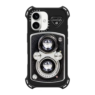 Casetify Iphone 16 Case Matte Black Bounce Case Magsafe Compatible  Camera Case - Vintage