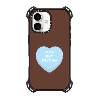 Casetify Iphone 16 Case Matte Black Bounce Case Magsafe Compatible  Cute But Psycho - Hot Fudge