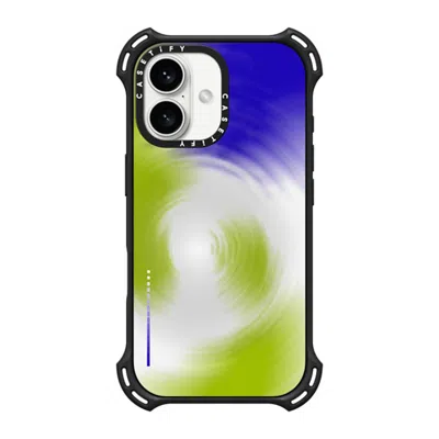 Casetify Iphone 16 Case Matte Black Bounce Case Magsafe Compatible  Gradient,futurism Matcha Ripples