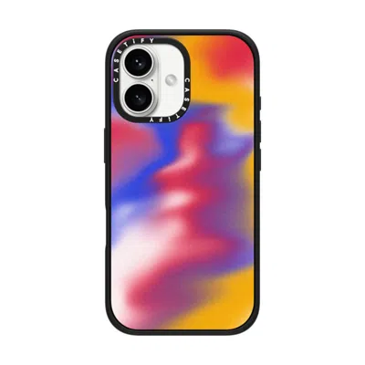 Casetify Iphone 16 Case Matte Black Impact Case  Gradient,futurism Primary Aura