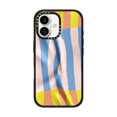 Casetify Iphone 16 Case Matte Black Impact Case  Pattern Afternoon At Bondi