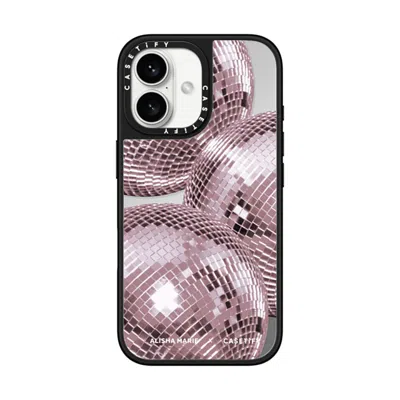 Casetify Iphone 16 Case Silver On Black Mirror Case Magsafe Compatible  Alisha Marie Disco Baby Case