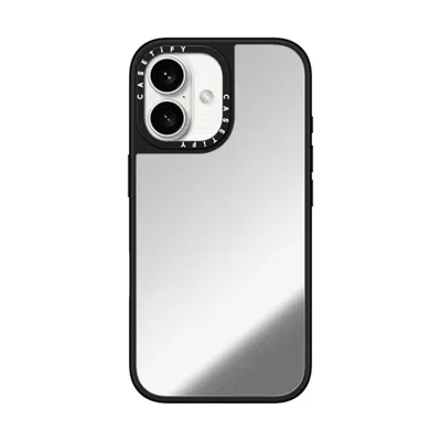 Casetify Iphone 16 Case Silver On Black Mirror Case Magsafe Compatible  _iphone6.1 (2019) Mirror Case