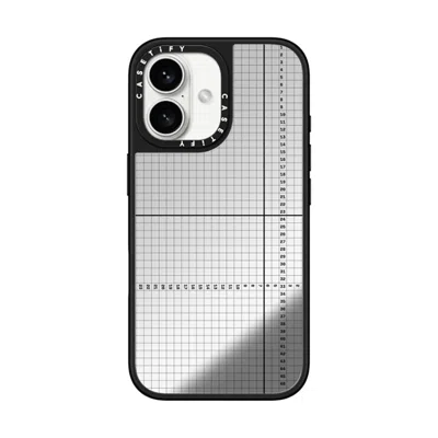 Casetify Iphone 16 Case Silver On Black Mirror Case Magsafe Compatible  Metrics