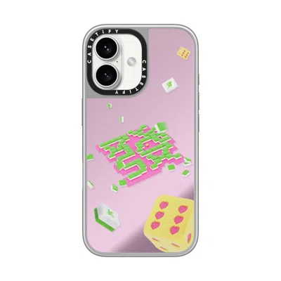Casetify Iphone 16 Case Silver On Silver Mirror Case Magsafe Compatible  Strike It Rich!