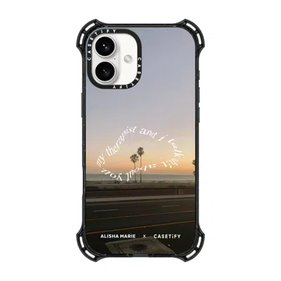 Casetify Iphone 16 Plus Case Black Bounce Case Magsafe Compatible  Alisha Marie Sunsets & Therapy Case Caseti