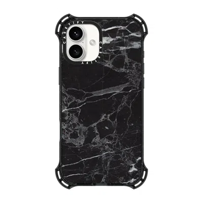 Casetify Iphone 16 Plus Case Black Bounce Case Magsafe Compatible  Black Marble