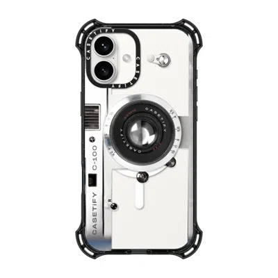 Casetify Iphone 16 Plus Case Black Bounce Case Magsafe Compatible  Camera Case - Retro