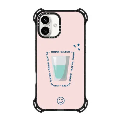 Casetify Iphone 16 Plus Case Black Bounce Case Magsafe Compatible  Hydrate Then Dominate