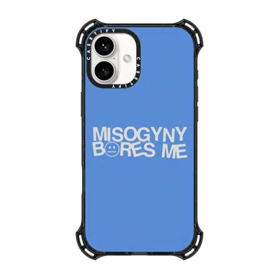 Casetify Iphone 16 Plus Case Black Bounce Case Magsafe Compatible  Misogyny Bores Me