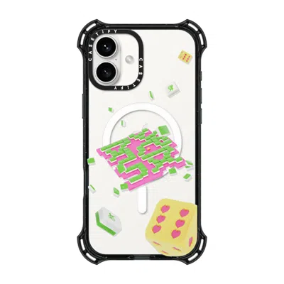 Casetify Iphone 16 Plus Case Black Bounce Case Magsafe Compatible  Strike It Rich!