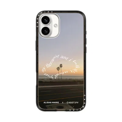 Casetify Iphone 16 Plus Case Black Compact Case Magsafe Compatible  Alisha Marie Sunsets & Therapy Case Caset