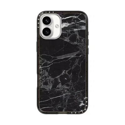 Casetify Iphone 16 Plus Case Black Compact Case Magsafe Compatible  Black Marble