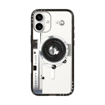 Casetify Iphone 16 Plus Case Black Compact Case Magsafe Compatible  Camera Case - Retro