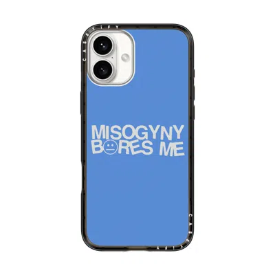 Casetify Iphone 16 Plus Case Black Compact Case Magsafe Compatible  Misogyny Bores Me