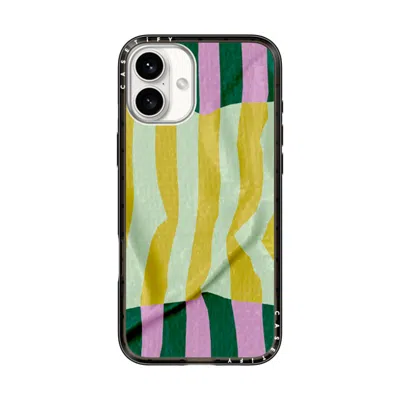 Casetify Iphone 16 Plus Case Black Compact Case Magsafe Compatible  Pattern Afternoon At Capri