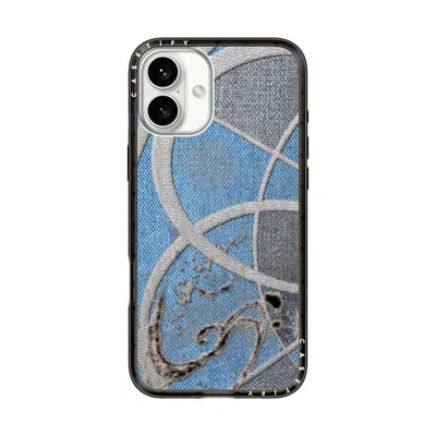 Casetify Iphone 16 Plus Case Black Compact Case Magsafe Compatible  Surrealism Cyber Denim