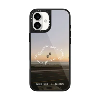 Casetify Iphone 16 Plus Case Black Glaze Case Magsafe Compatible  Alisha Marie Sunsets & Therapy Case Casetif