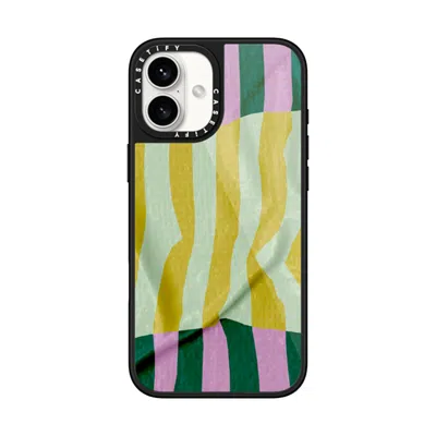 Casetify Iphone 16 Plus Case Black Glaze Case Magsafe Compatible  Pattern Afternoon At Capri