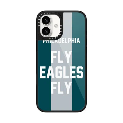 Casetify Iphone 16 Plus Case Black Glaze Case Magsafe Compatible  Superbowl - Fly Eagles Fly