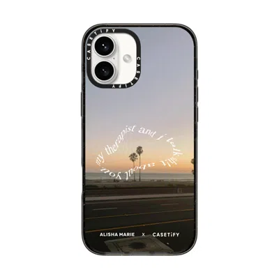 Casetify Iphone 16 Plus Case Black Impact Case Magsafe Compatible  Alisha Marie Sunsets & Therapy Case Caseti