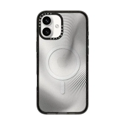 Casetify Iphone 16 Plus Case Black Impact Case Magsafe Compatible  Halftone Case