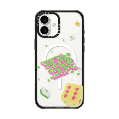 Casetify Iphone 16 Plus Case Black Impact Case Magsafe Compatible  Strike It Rich!