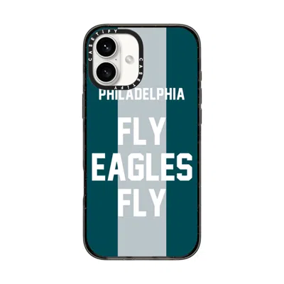 Casetify Iphone 16 Plus Case Black Impact Case Magsafe Compatible  Superbowl - Fly Eagles Fly