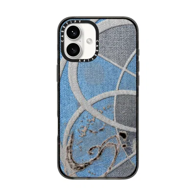 Casetify Iphone 16 Plus Case Black Impact Case Magsafe Compatible  Surrealism Cyber Denim